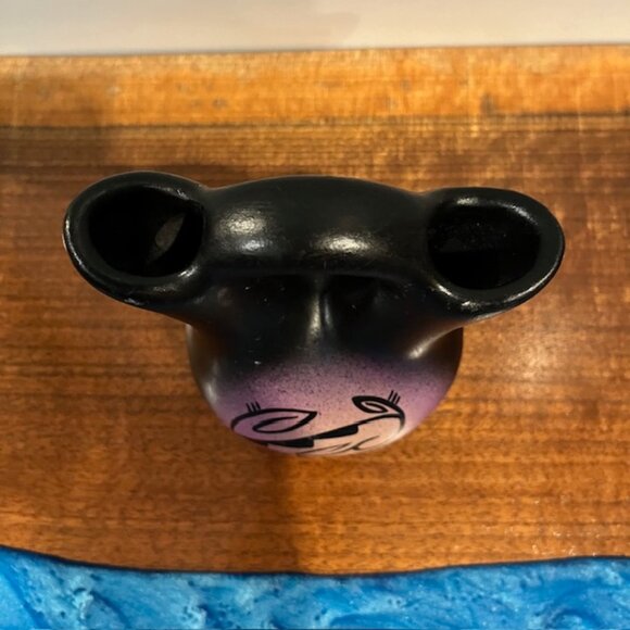 Navajo Native American Purple Wedding Vase Hand Painted Signed - Picture 4 of 6